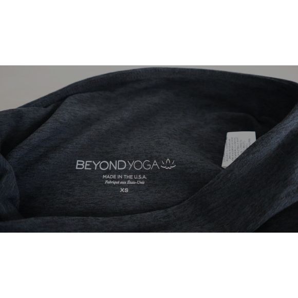 Beyond Yoga SD3027 Women's Sz XS Black Spacedye Take Me Higher Long Leggings $97 - Picture 4 of 5